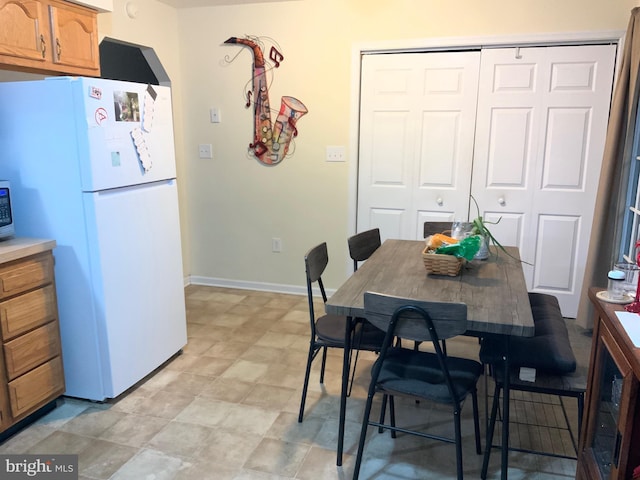 view of dining room