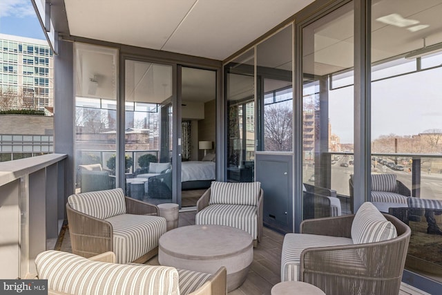 sunroom / solarium with a wealth of natural light