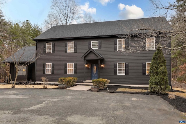 view of colonial home