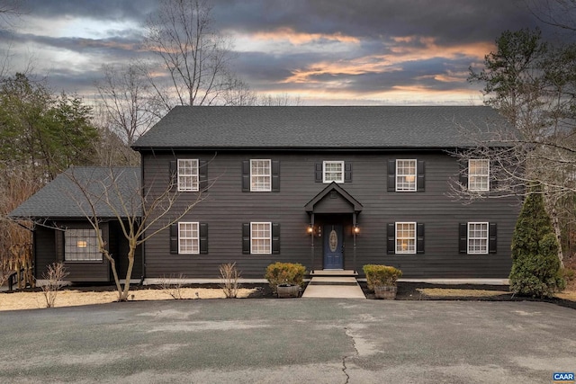 view of colonial home