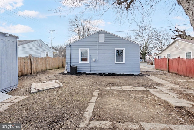 view of back of property