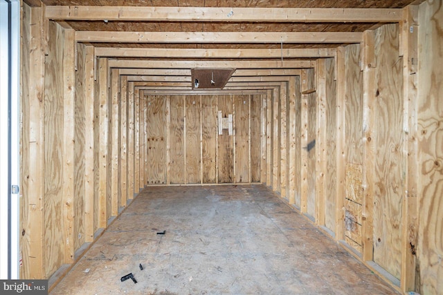 view of storage room