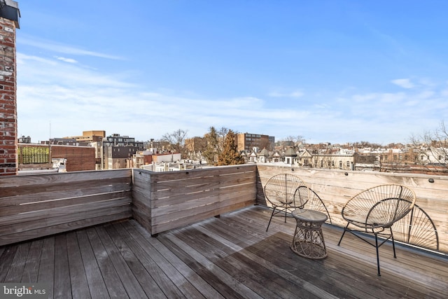 view of wooden terrace