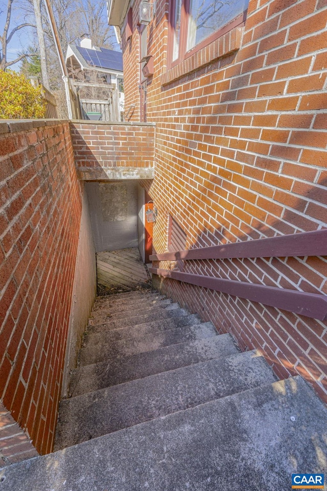 view of stairs