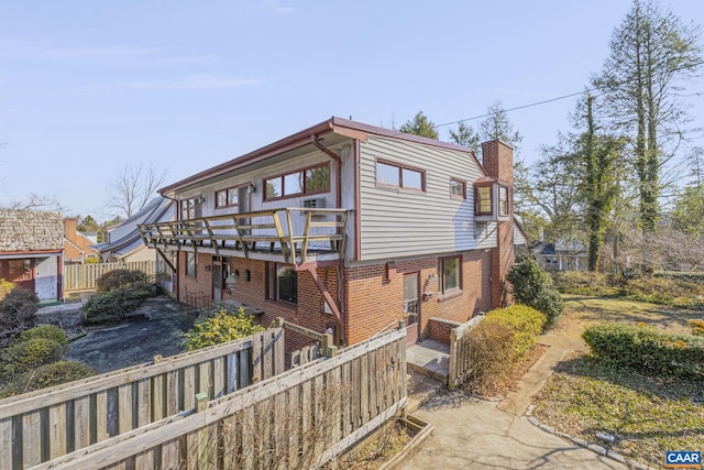 view of rear view of property