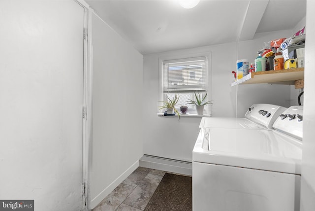 laundry room featuring independent washer and dryer