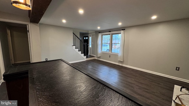 interior space featuring hardwood / wood-style flooring