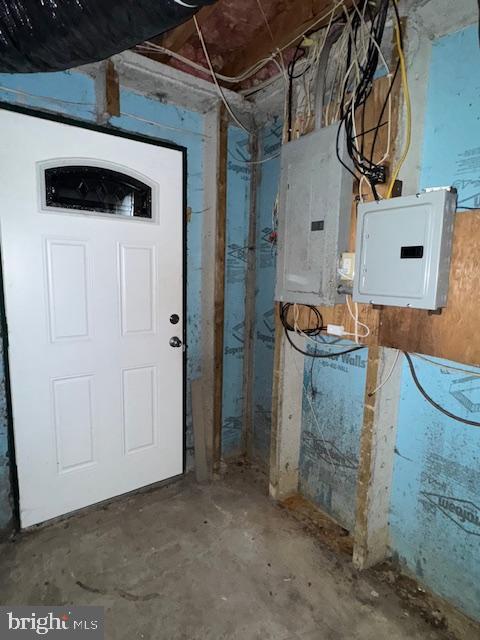 utility room featuring electric panel