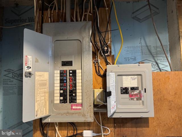 utility room featuring electric panel