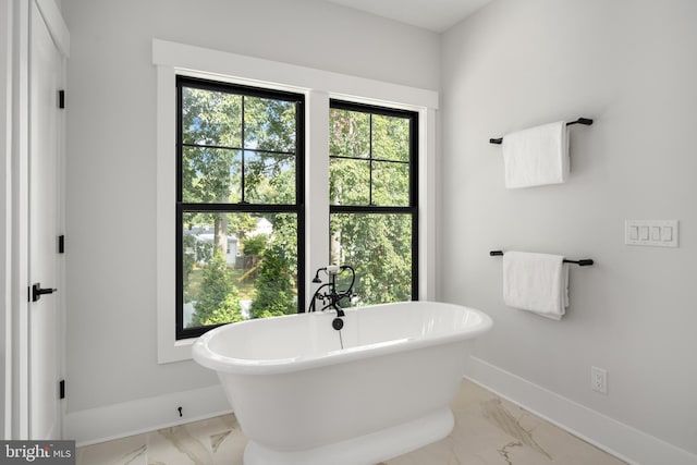 bathroom with a bathing tub