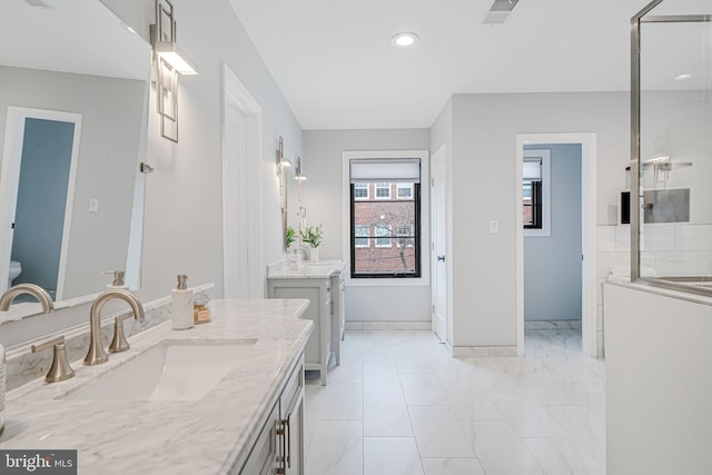 bathroom featuring vanity