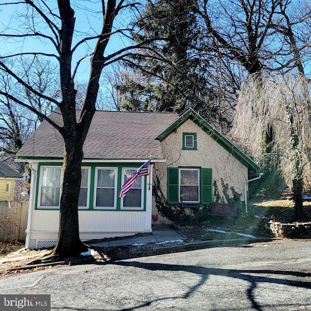 view of front of home