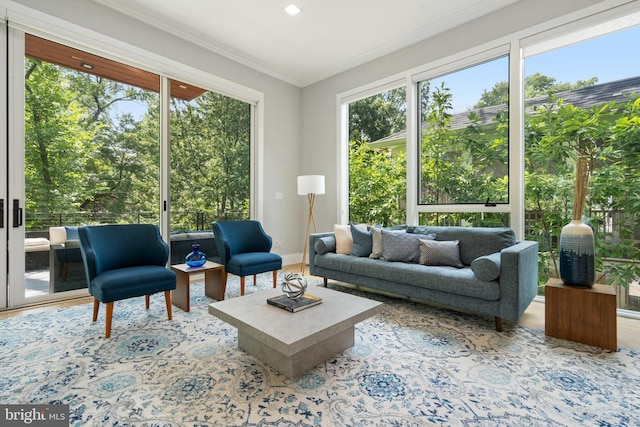 sunroom featuring a healthy amount of sunlight