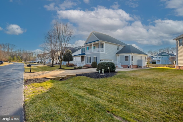 exterior space with a lawn