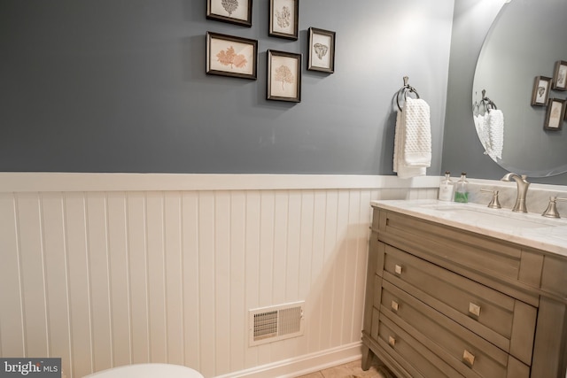 bathroom with vanity