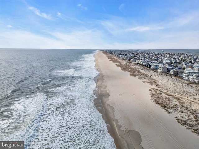 water view featuring a beach view