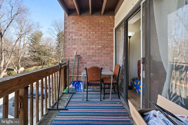 view of balcony