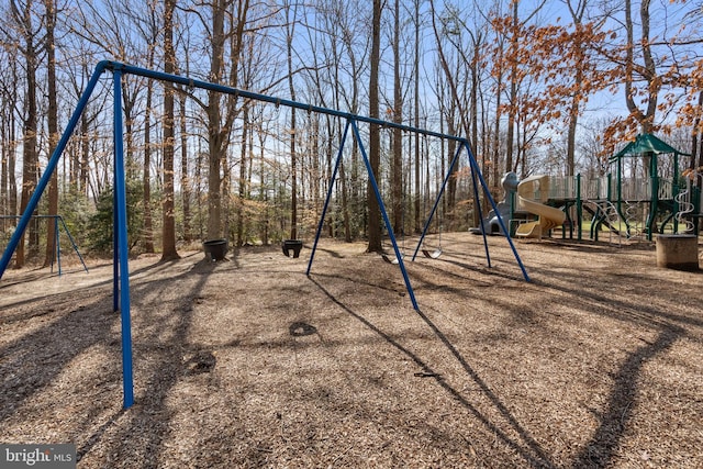 view of jungle gym