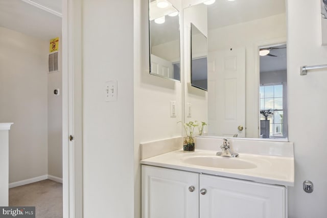 bathroom with vanity