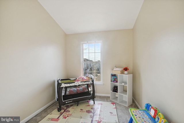 bedroom with carpet floors