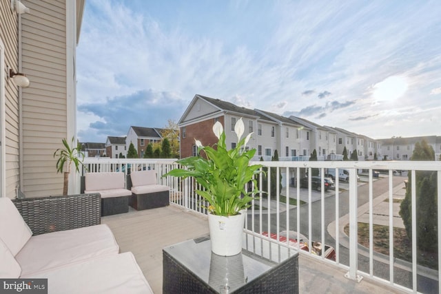 balcony with outdoor lounge area