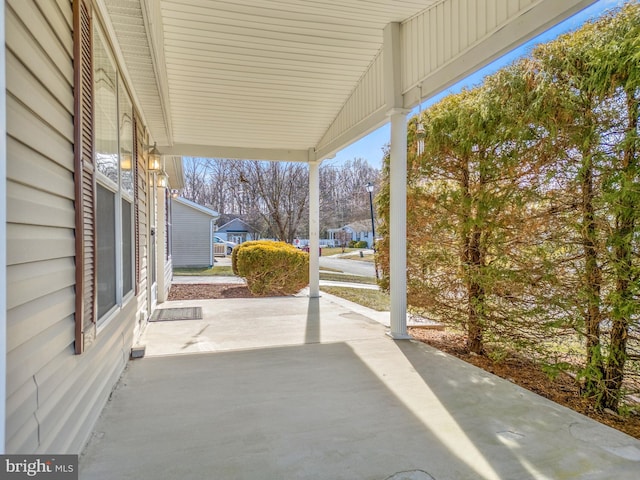 view of patio / terrace with a porch