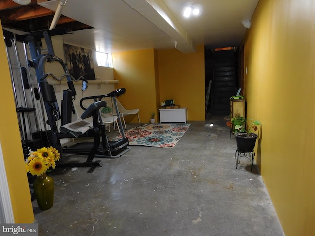 view of exercise room