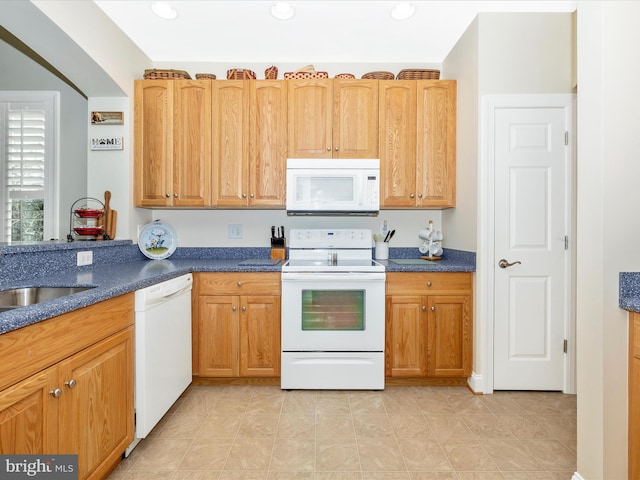 kitchen featuring white appliances