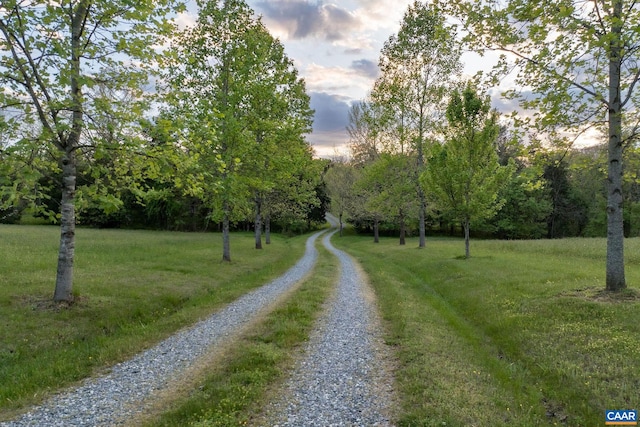 view of road