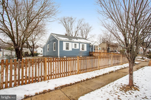 view of front of home