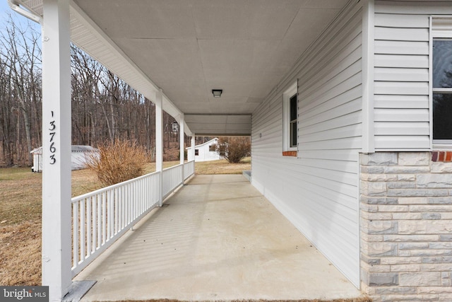 view of patio / terrace featuring a porch