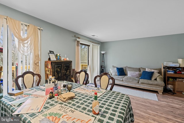 dining room featuring hardwood / wood-style floors