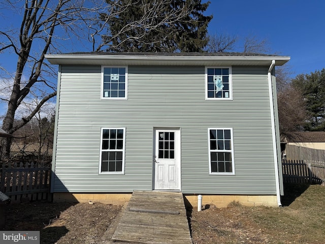 view of rear view of house