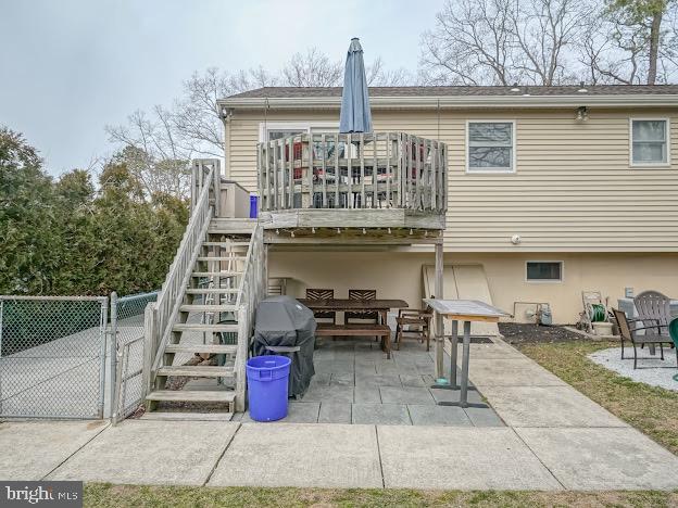 rear view of property with a patio