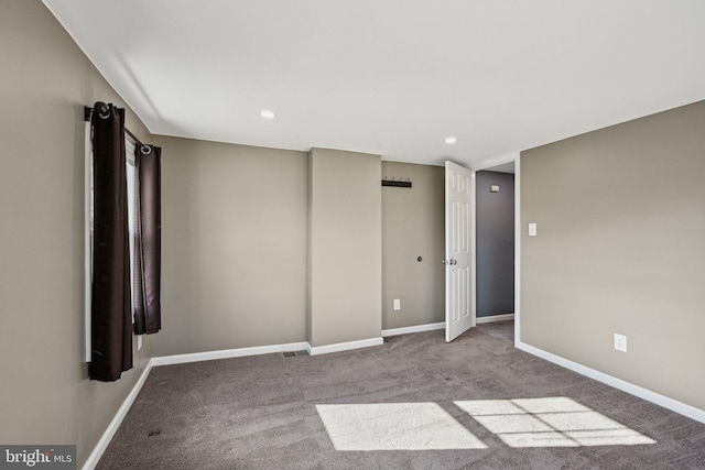 view of carpeted empty room