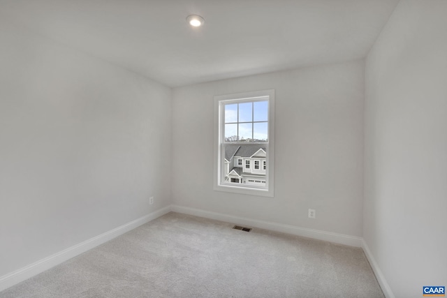 view of carpeted empty room