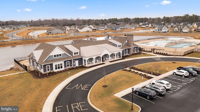 birds eye view of property featuring a residential view