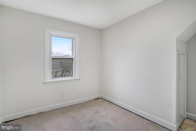 view of carpeted empty room