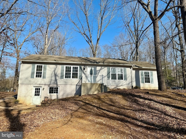 view of ranch-style house