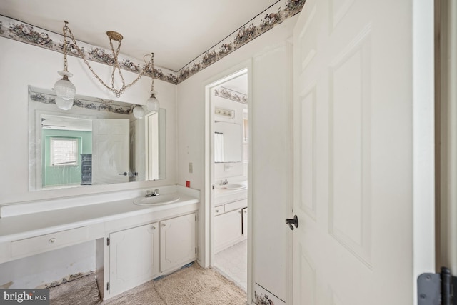 bathroom with vanity