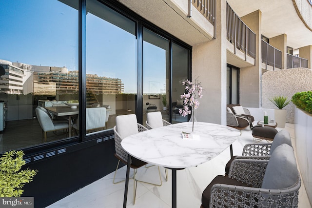 view of patio featuring an outdoor hangout area