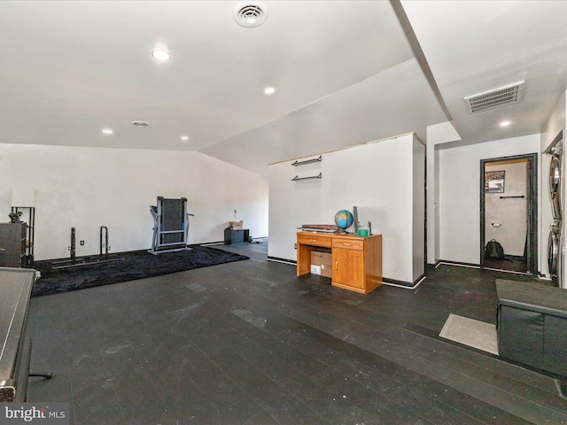 interior space featuring recessed lighting and visible vents