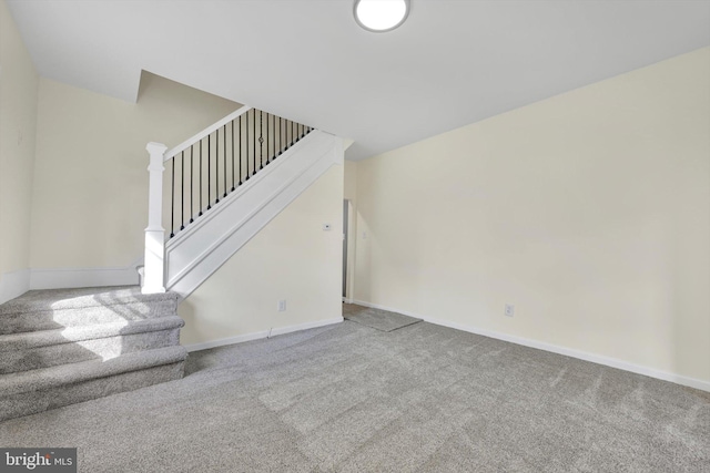 interior space featuring carpet flooring