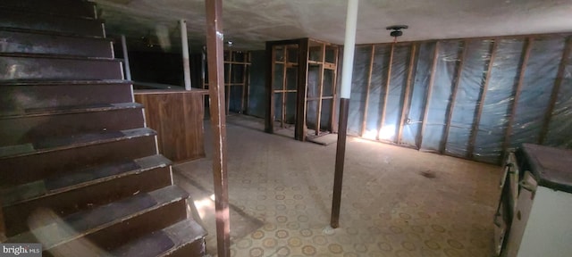 view of basement