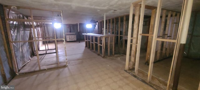 view of basement