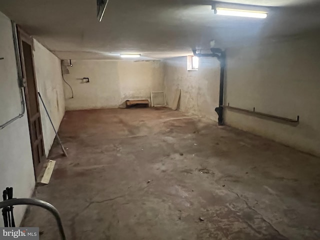 view of basement