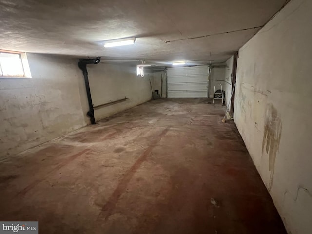 view of basement