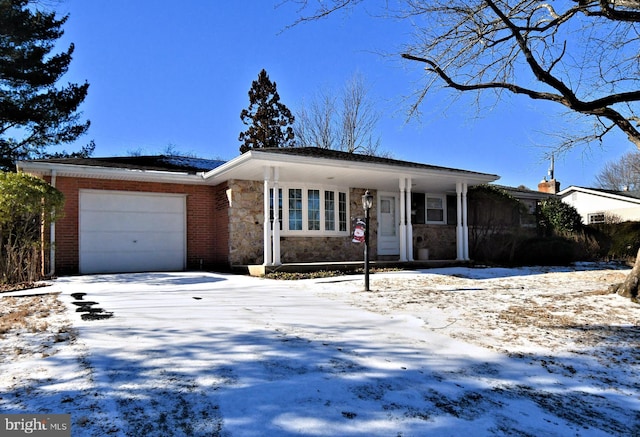 ranch-style house with a garage