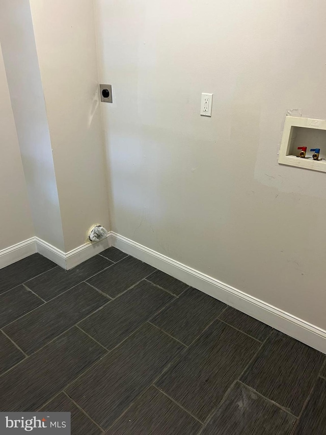 washroom featuring hookup for a washing machine and electric dryer hookup