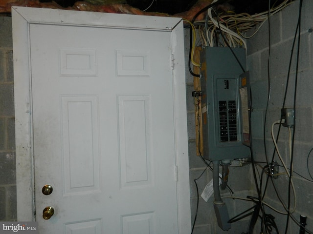 utility room featuring electric panel